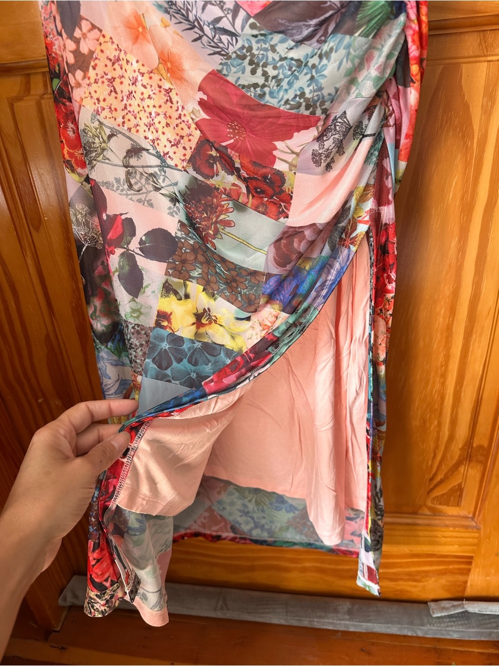 NWT Maya Ruched Cowl-Neck Dress: Mesh Edition by Anthropologie - Picture 6 of 14